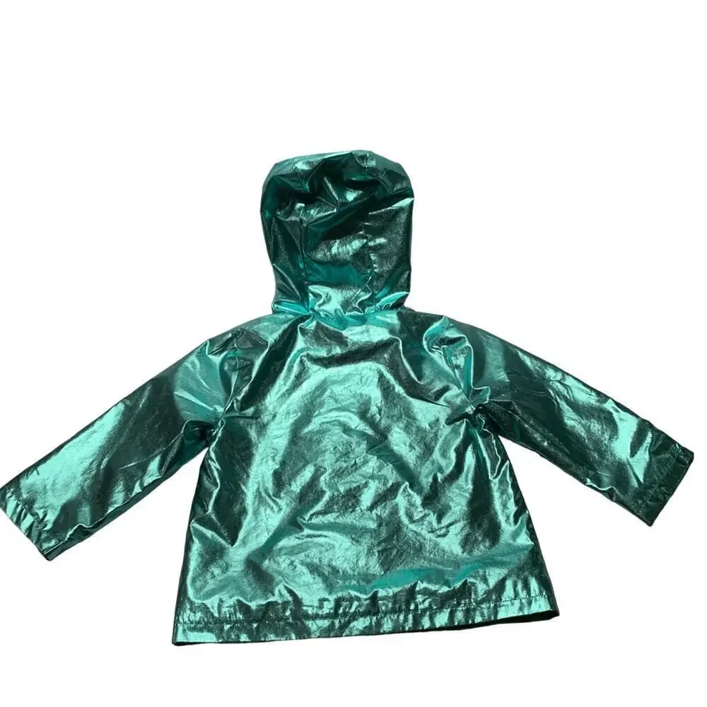 WONDER NATION Girl’s Aqua Metallic Unicorn Jacket / Size: 18 Months